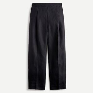 J.Crew High-rise pleated pants in linen blend